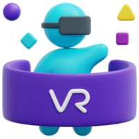 virtual 3d render ícone ilustração png