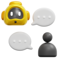 conversation 3d render icon illustration png