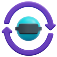 vr 3d render icon illustration png