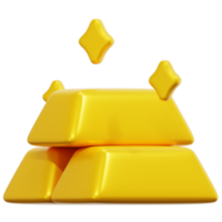 gold 3d render icon illustration png