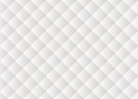 White padded quilt square with beads seamless pattern. Upholstery leather texture vector background.