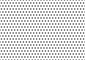 Black and white polka dot pattern for textile print. Vector background.