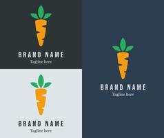 Carrot concept. Letter 'I' logotype. Modern logo for company, brand, business identity. Vector eps 10