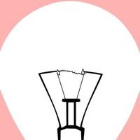 Closeup of lightbulb vector