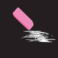 Pink Eraser Erasing vector