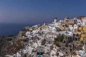 sight of Oia village on Santorini island photo