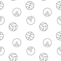 Monochrome vector seamless pattern of balls for games for web sites and polygraphy