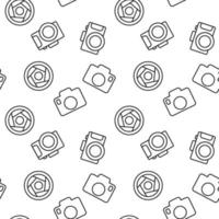 Seamless repeating monochrome pattern of photographing. Perfect for web sites, apps, shops, backgrounds, wallpapers vector