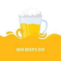 New Beers Eve background. vector