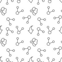 Monochrome vector seamless pattern of social network and internet sign for web sites and polygraphy