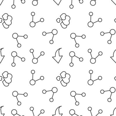 Monochrome vector seamless pattern of social network and internet sign for web sites and polygraphy