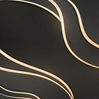 Golden wave flowing lines background. vector