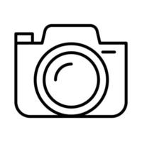 Camera line icon vector