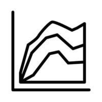 Graph, chart, diagram  icon vector