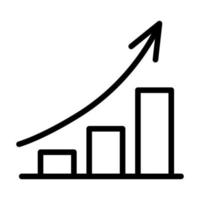 Graph, chart, diagram  icon vector