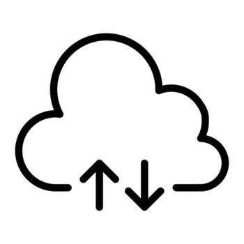 icono de computación en la nube vector