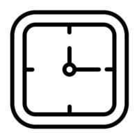 icono de reloj de pared vector