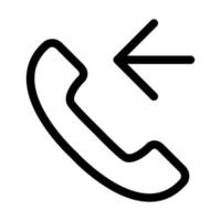 Incoming call icon vector