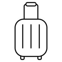 Suitcase line icon vector