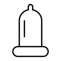 Condom line icon vector