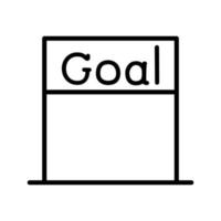 Goal line icon vector