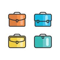 Suitcase related line icon simple collection. - Vector. vector