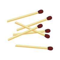 Pile matchstick on white background. - Vector. vector