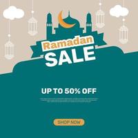 Ramadan sale discount banner promotion. - Vector. vector