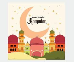 Islamic Ramadan Greeting Illustration vector