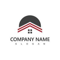 Real Estate Logo, Home Design Illustration vector