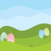 Easter vector illustration background