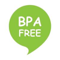 BPA FREE bisphenol A and phthalates free icon vector non toxic plastic sign for graphic design, logo, website, social media, mobile app, UI illustration