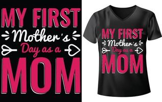 MOTHER'S DAY T-SHIRT DESIGN vector