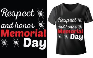 MEMORIAL DAY T-SHIRT DESIGN vector