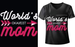 MOTHER'S DAY T-SHIRT DESIGN vector