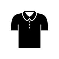 Polo shirt icon for clothes with fashionable looks using collars vector