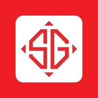 Creative simple Initial Monogram SG Logo Designs. vector
