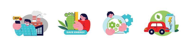 ocupaciones para ambiental proteccion. ambientalmente consciente personas y políticas a proteger el ambiente. vector