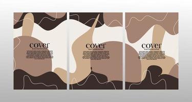 Abstract creative artistic template set. Universal Cover Design for Annual Report, Brochure, Flyer, Presentation, Leaflet, Magazine, Story. vector