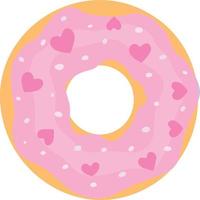 Illustration cartoon colorful donut vector