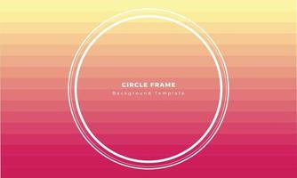 Gradient layer with circle frame background template copy space for poster, banner, leaflet, pamphlet, or flyer vector