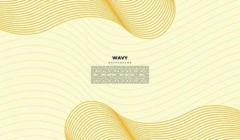 Wavy lines background template copy space for poster, banner, brochure, flyer, leaflet, landing page, or pamphlet vector