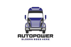 Trucking company logo or Automotive truck company logo design vector