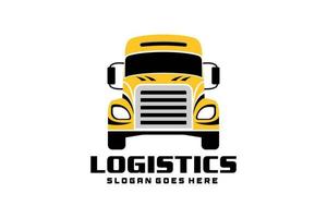 Trucking company logo or Automotive truck company logo design vector