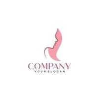 Luxury beauty logo vector with leaf