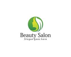Beauty salon and spa logo vector icon design template
