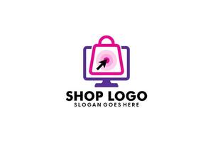 Supermarket logo template concept vector