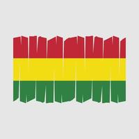 Bolivia Flag Brush Vector