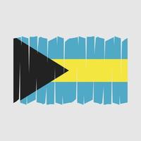 vector de pincel de bandera de bahamas