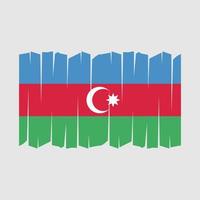 Azerbaijan Flag Brush Vector